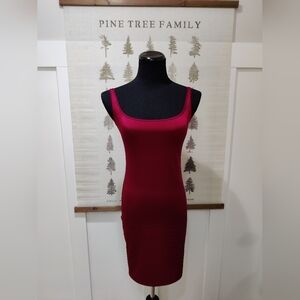 Nancy Ganz BodySlimmers Red Slip Dress Shapewear Bodysuit Large